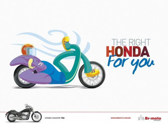 “各种适合你”，HONDA 摩托巴西新广告上线