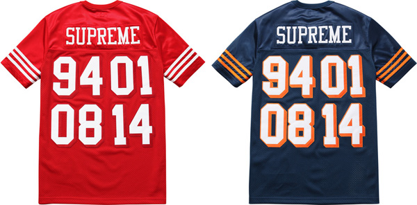 庆祝品牌创建20 周年，Supreme 推出Championship Football Top 球衣