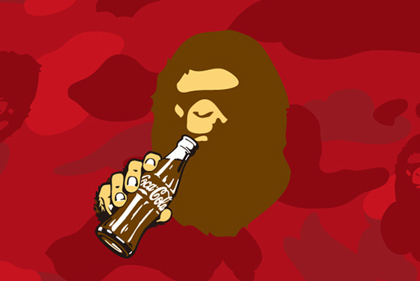 喝可乐的猿人,A BATHING APE 将发布可口可乐