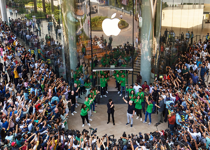 完善的配置加上运营实现碳中和，印度首家 Apple Store 在孟买正式揭幕