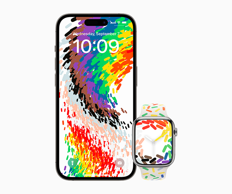 今年 Apple Watch 只有一款 Pride 新表带，但苹果给出了对彩虹设计更完整的理解 | 新科技吧