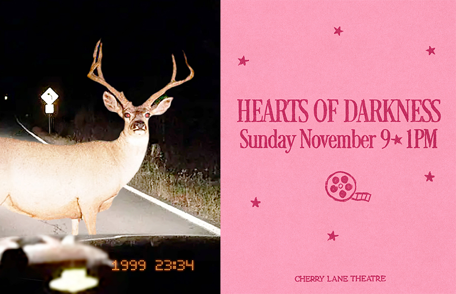 目前的节目单。左边是 Natalie Palamides 创作的独角戏《WEER》,会演到 12 月,右边是周末会有一场《黑暗之心》放映活动, 放映后弗朗西斯·福特·科波拉和埃莉诺·科波拉的女儿索菲亚·科波拉会有一个对谈