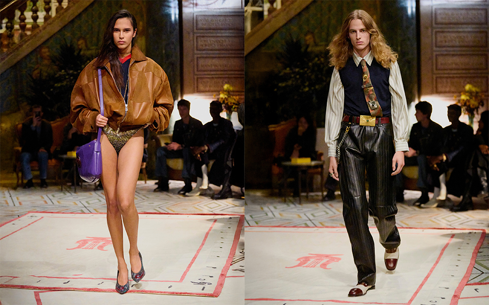 9 月发布的 Versace 2026 春夏系列,这是一场不在计划中的走秀,甚至没有出现在米兰时装周的日程中,但最终在社交媒体上收到了很热烈的反馈