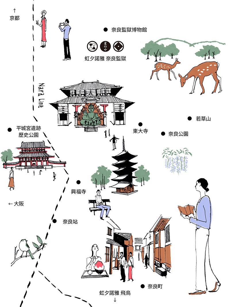 酒店和周边的各个标志性目的地