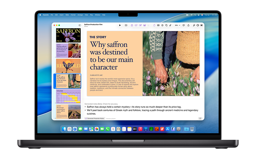 订阅用户还能解锁 Keynote 的快速整理幻灯片功能,会对图文进行智能调整(但还是得自己多把握一下,不一定是自己想要的)