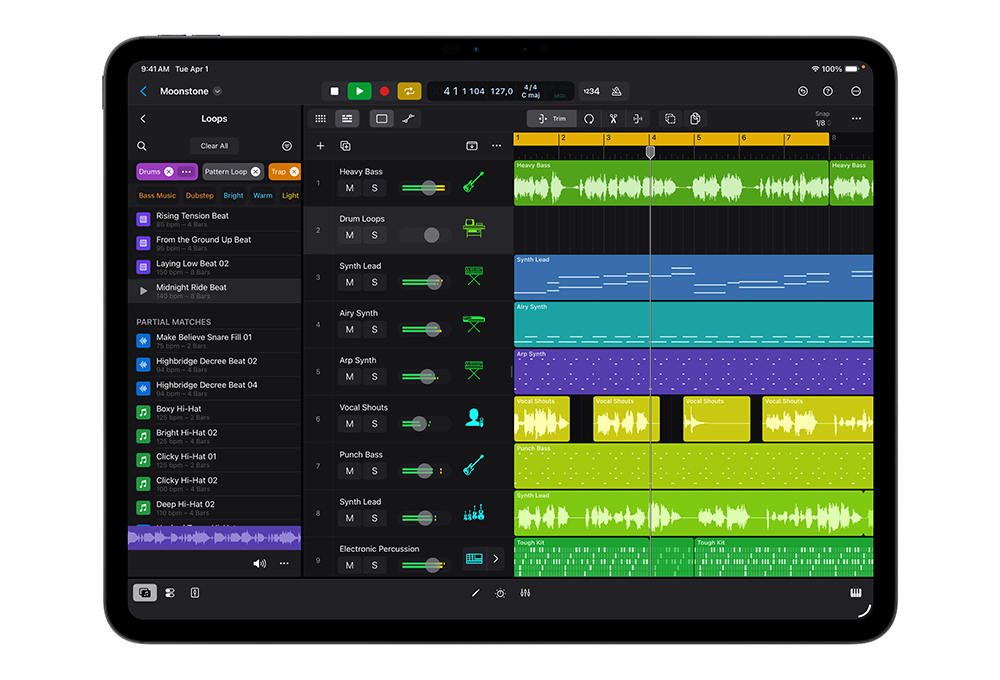 自然语言搜索找到类似或互补的循环乐段