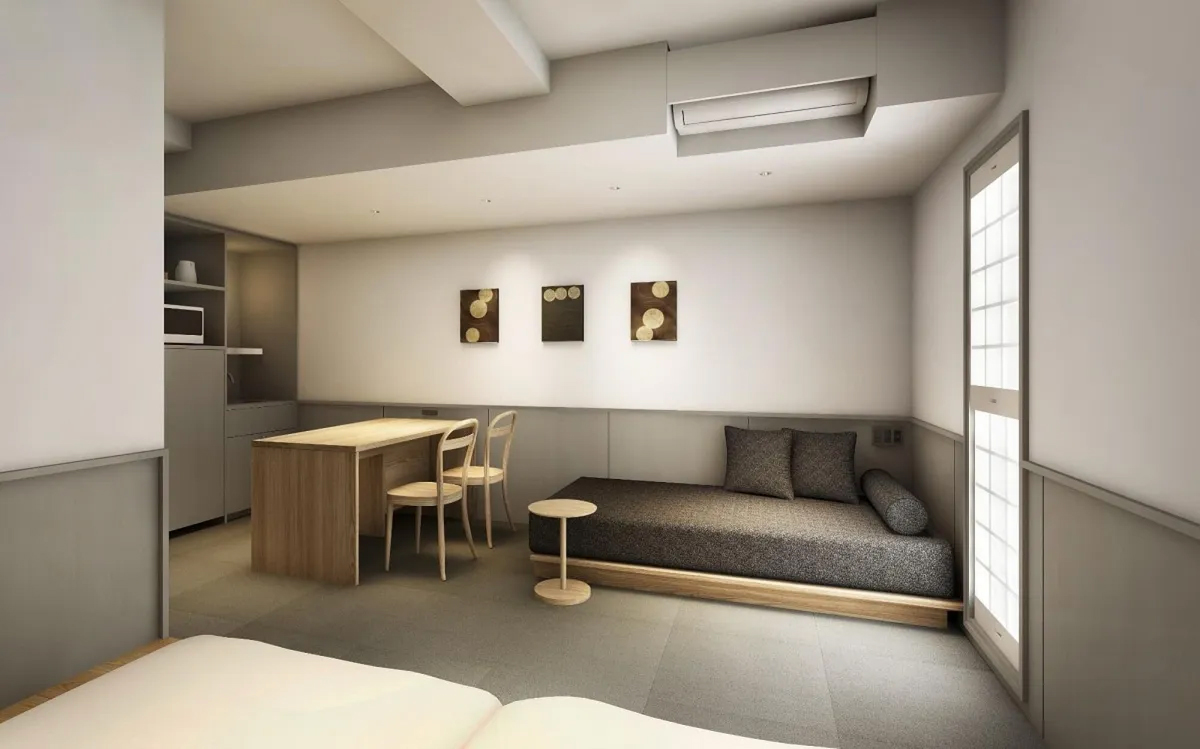 带浴缸的双床房