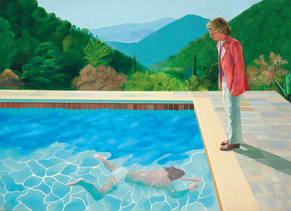 《Portrait of an Artist (Pool with Two Figures)》(1972 年)