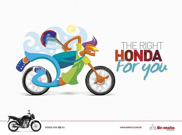 “各种适合你”，HONDA 摩托巴西新广告上线