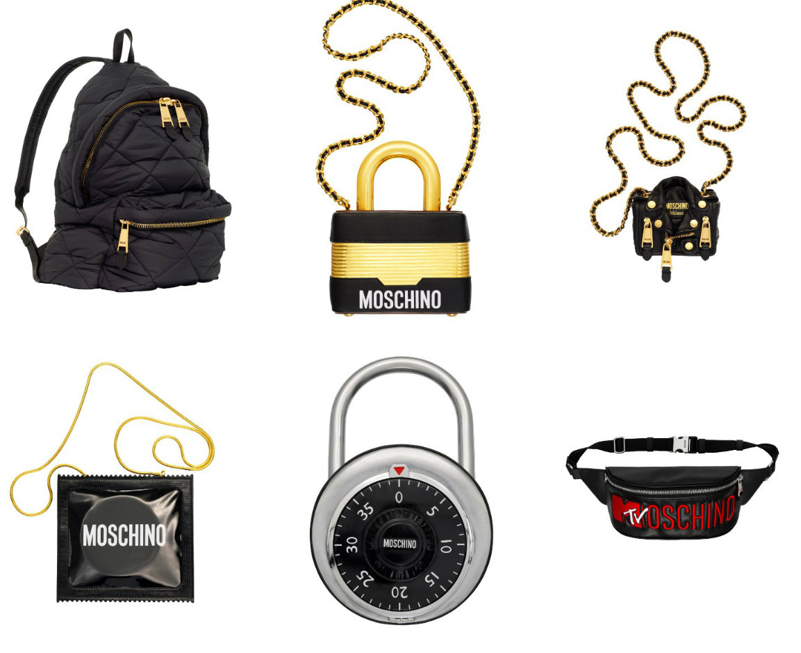 h&m moschino lock bag