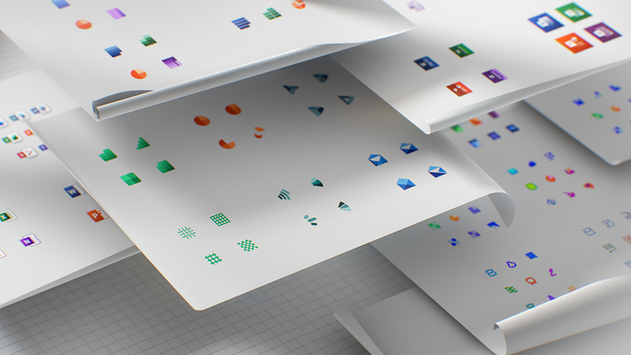 微软重新设计的 Office 系列图标亮相了，来看看都有怎样的变化